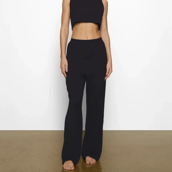 SKIMS Black Boyfriend Loose Pant XL NWT - Picture 1 of 3
